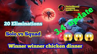 20 kills Solo vs squad chicken dinner in pubg #pankajgamer473 #bgmi #viralvideo