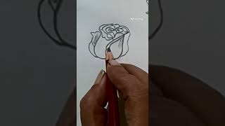 Easy Rose 🌹 drawing #pencildrawing #pencil #shorts #viral