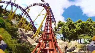 Американские горки в формате VR - 360 4k (Roller coaster HD VIDEO VR-BOX PSVR)