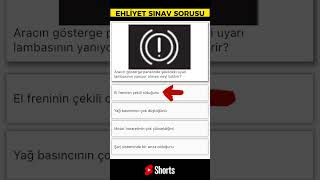 Ehliyet Sınavı Araç Tekniği Sorusu | #shorts