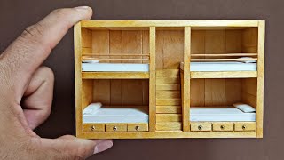 Como Hacer Una Cama Litera En Miniatura - Cama Miniatura De Madera