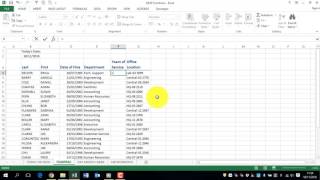 Excel 2013 DATE YEAR FRAC