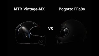 Caferacer Helm Vergleich: Bogotto FF980 vs. MTR Vintage-MX