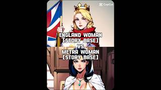 England Woman vs Metra Woman #shortvideo #shortsvideo #supeheroes #oc #stories #shortfeed