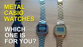 My Metal Casio Watches and why the Casio A168 Gold & Silver are my Pick. Personal Preferences & More