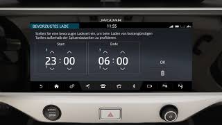 Jaguar I-PACE | Vorprogrammierte Abfahrzeiten und Vortemperieren