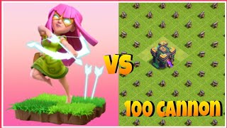 Immortal Archer VS 100 cannon||clash of clans