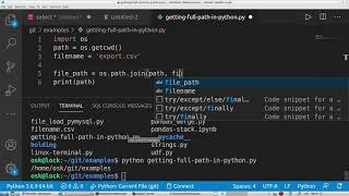 Getting Full Directory Path in Python