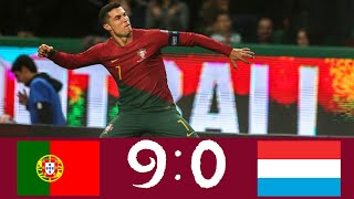 Portugal vs Luxembourg 9 - 0 Highlights | UEFA EURO Qualifiers 2024 #euro #football