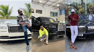 Celebrities With The Nicest and Most expensive Rolls-Royce's (ft Davido,Jowi Zazaa,burna Boy)