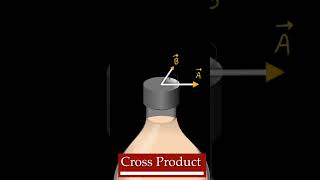 Cross Product using bottle #shorts #mathematicalphysics #physics #funny  #facts