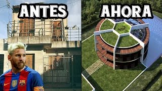 Top 5 Casas De Futbolistas Antes y Ahora | ft. Messi, Neymar, Ronaldo...