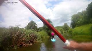 Stand Up Paddling (SUP), river close to home.