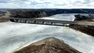 Athabasca River Ice Check, April 1, 2024