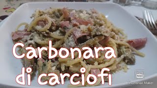 Carbonara di carciofi