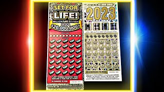 🔵2023🎉 🔴SET FOR LIFE 😀California Lottery Scratchers Tickets💸🍀