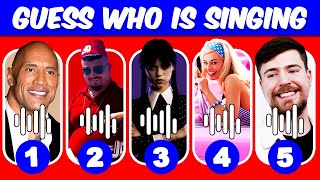 🎤 Guess Who is Singing | Mr Beast, Lay Lay, Bowser, Wednesday Addams 🎶