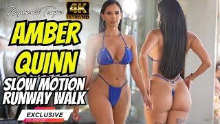 Amber Quinn's Jaw-Dropping Bikini Runway Walk - Hot Miami Styles - 4K/60