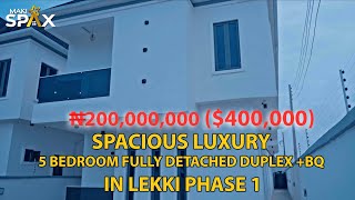 #lekki #lagos - N200M Spacious Luxury 5 Bedroom Fully Detached Duplex With BQ IN LEKKI PHASE 1