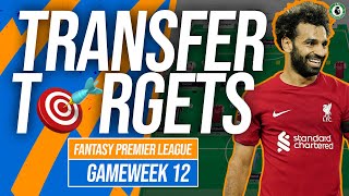 BLANK GAMEWEEK 12 TRANSFER TARGETS! FANTASY PREMIER LEAGUE