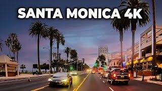 Los Angeles 4K☀️Night Drive From Santa Monica to Los Angeles