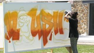 2021 05 29 graffeurs au jardin de l'abbaye Argenteuil