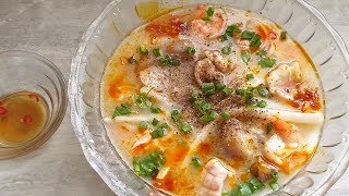 Cách nấu bánh canh gà bột gạo ngọt dẻo dai ngon#cuộc sống ở pháp