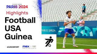 USA 3-0 Guinea - Men's Group A Football Highlights | Paris Olympics 2024 #Paris2024