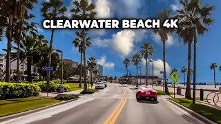 Florida 4K 🔥 Driving Downtown Clearwater Beach