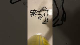 How to draw a spinosaurus (easy)