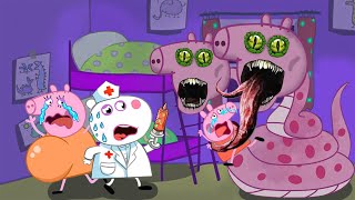 OMG !!!, Peppa is the daughter of Zombie Medusa ??? | Peppa Pig Funny Animation