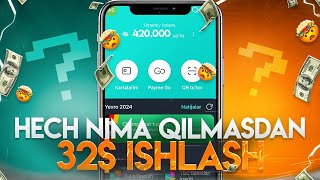 Hech nima qilmasdan Telefonda oson 32$ ishlash 2024 | Internetda oson pul ishlash 2024