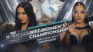 NXT No Mercy 2024 Roxanne Perez vs Jaida Parker 2K24 Simulation