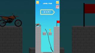 Draw bridge puzzle game level 1729   #gaming #drawing #Shorts