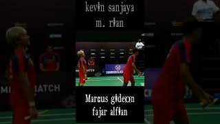 Kevin Sanjaya/M. Rian VS Marcus G/Fajar Alfian #shorts