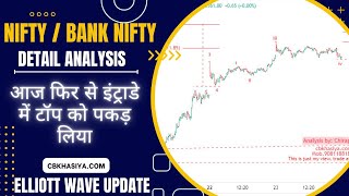 Nifty Detail analysis using Elliott wave 25april 2024