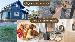 DOMINGO NO SÍTIO / ORGANIZEI A CASA/ ADUBO PRA HORTA / DICA de JANTA RÁPIDA E PRÁTICA