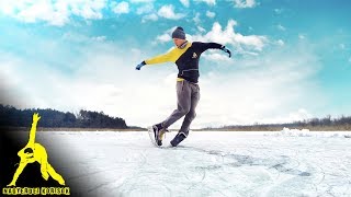 Ice Freestyle Tricks: Two Feet Spin, Sweep, Inward Triangle, Carving