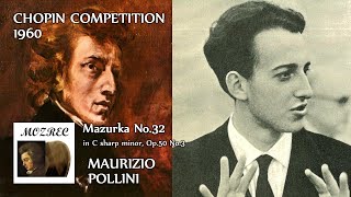 ポリーニ Pollini/ショパンコンクール Chopin Competition 1960/マズルカ 第32番 Mazurka No. 32 Op. 50 No. 3/レコード/高音質