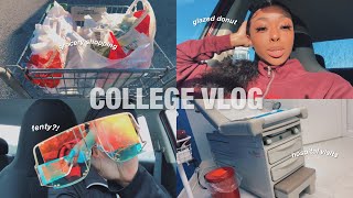 college vlog: a *very* rough week of school + grocery haul | GSU💙