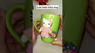 DIY Hello Kitty mug 😍  #shorts