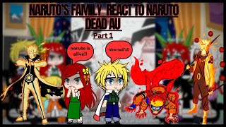 Naruto’s Family + Jiraiya react to Canon || NARUTO DEAD au || PART 1 || #react #naruto #gacha