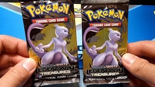 OPENING 2 MEWTWO LEGENDARY TRASURES BOOSTER PACKS - POKEMON UNWRAPPED