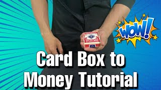 Card Box to Money Tutorial