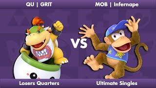 Undiscovered Smash 266 Losers Quarters: QU | GRIT vs MOB | Infernape