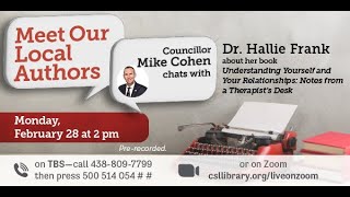 Meet Our Local Authors: Mike Cohen Interviewing Dr. Hallie Frank