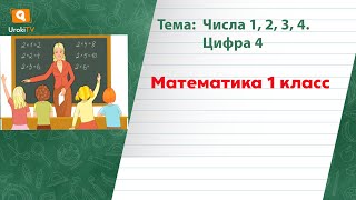 Числа 1, 2, 3, 4  Цифра 4. Математика 1 класс