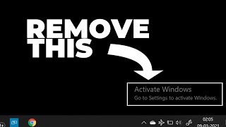 How to Remove Windows Activation Watermark In Windows 10