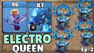 Th13 Strongest Air Attack! 8 Electro Dragon + 6 Bat Spell ! Ed Bat Attack Strategy Clash of Clans /2