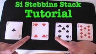 si-stebin stack card trick/stack set-up tutorial